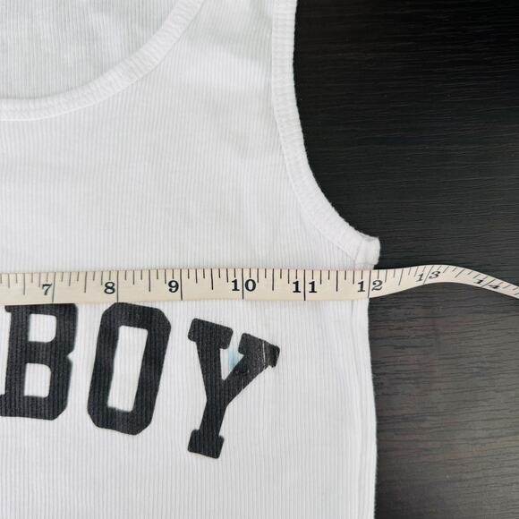 Beyonce Cowboy Carter Tank Top Medium Horseshoe White Ribbed CCT 2025 Tour Merch - Picture 8 of 10